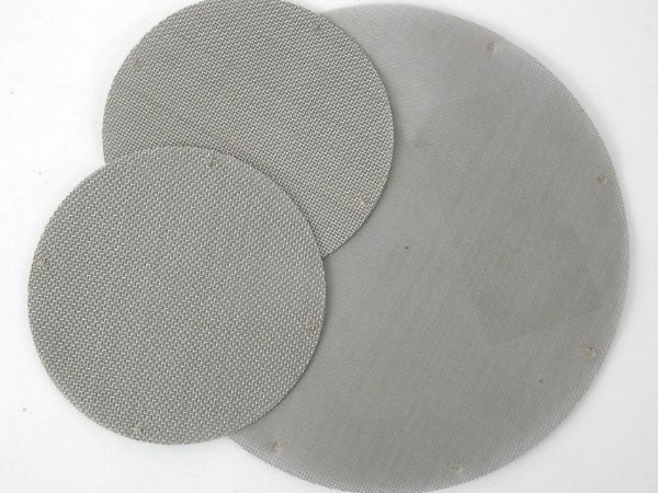 3 multilayer spot welded filter disc in different diameters