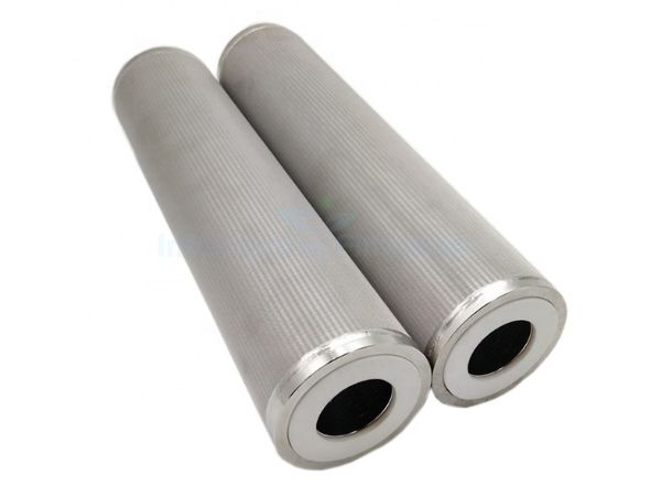 2 stainless steel sintered mesh filter cylinder are displayed.