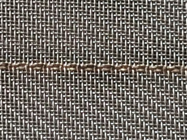 Twill weave wire mesh are welding together by end-to-end welding.